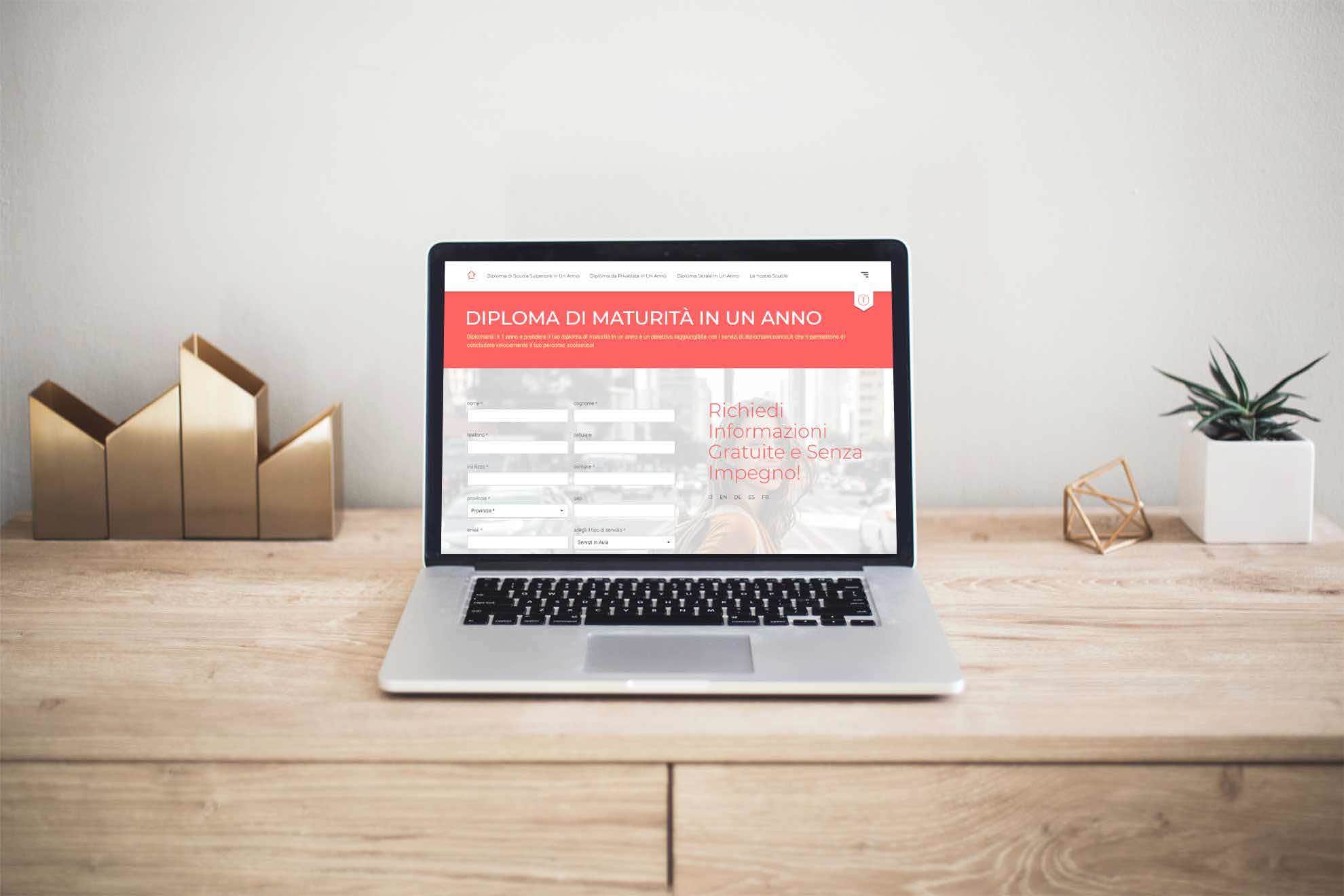 Sviluppo sito web Diplomainunanno.it