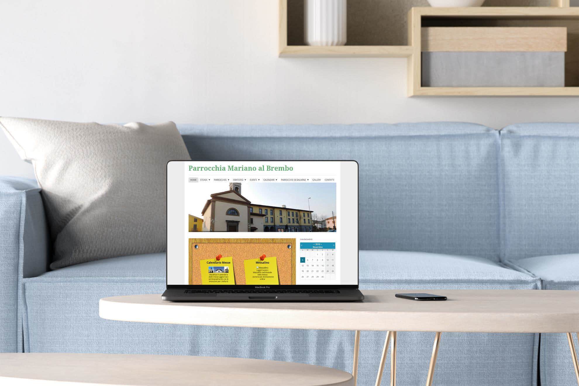 Sviluppo ParrocchiaMarianoAlBrembo.it