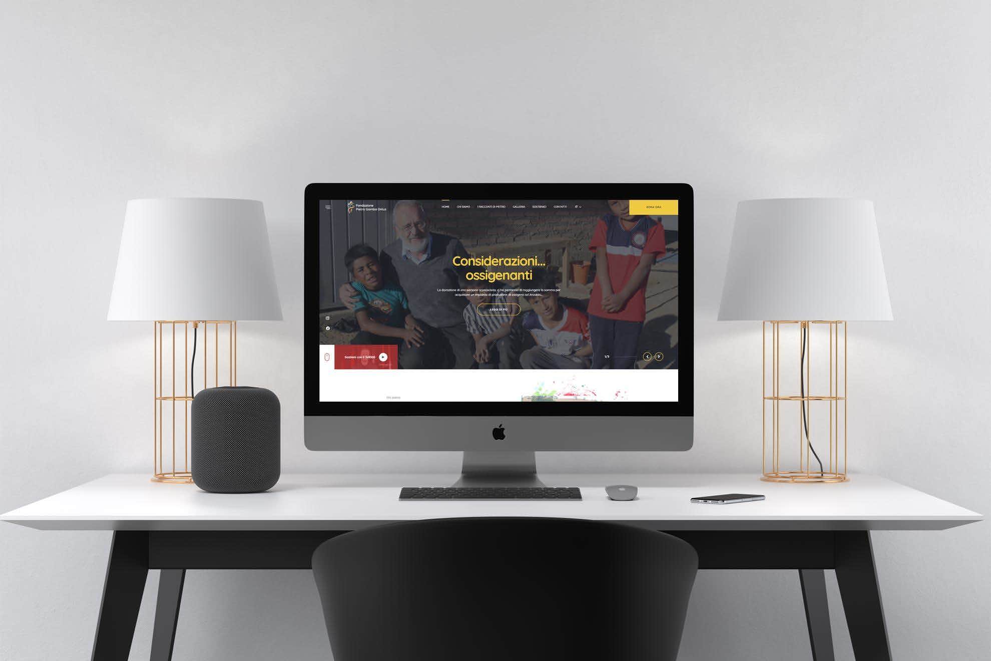 Sviluppo sito web PietroGambaOnlus.org